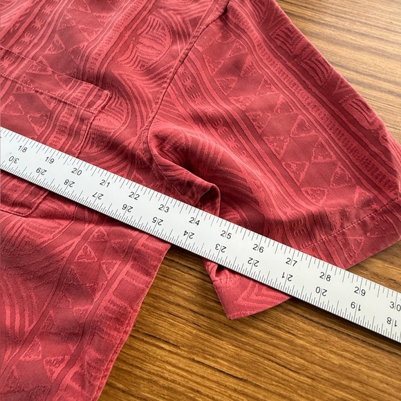 Kahala Brick Red Aloha Shirt Men’s Size Large - Picture 5 of 6